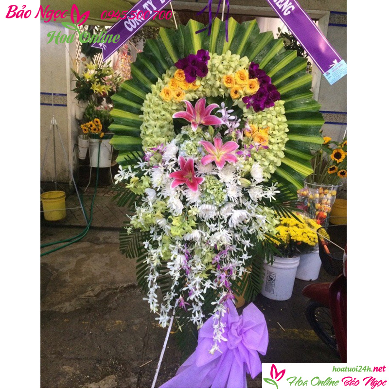 Đặt hoa tang lễ Sài Gòn TL-5918