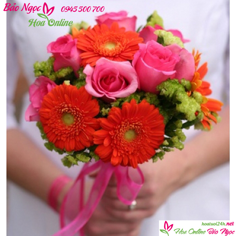 Bó hoa cưới đẹp HC-3318